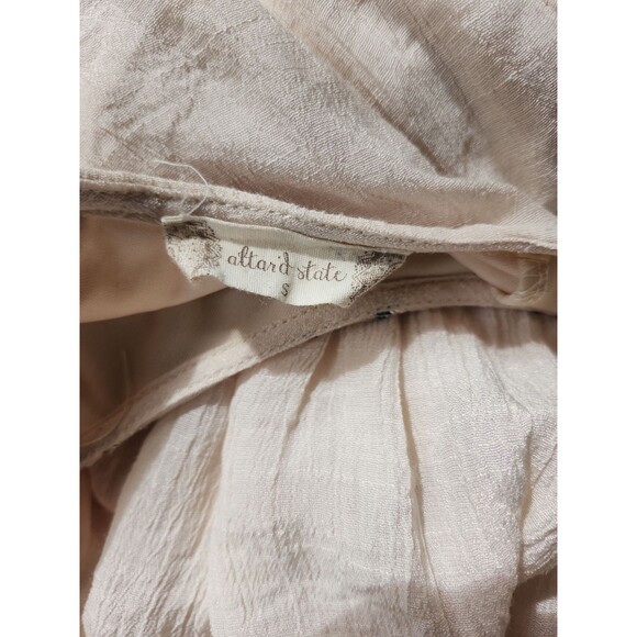 Altar'd State Embroidered Fairy Boho Mini Dress Women's Small Cream Mali Mali - Picture 5 of 7